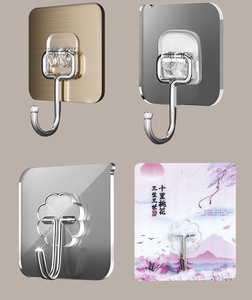 Trong suốt tự dính tường móc cho nhà bếp phòng tắm phòng khách phòng ngủ Mug chủ Rack & cửa S sử dụng với thực phẩm an toàn - Product Image 3