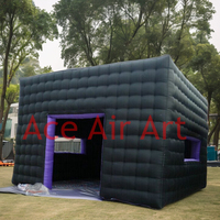 Tente de club gonflable commerciale de grande taille pour événements professionnels et fêtes privées, cabine gonflable avec fenêtre d'observation