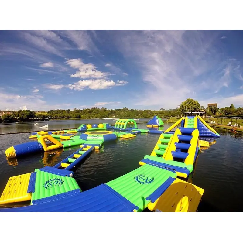 BOUNCIA नई Inflatable अस्थायी बाधा/टीयूवी प्रमाण पत्र के साथ वयस्कों के लिए Inflatable अस्थायी पानी पार्क खेल