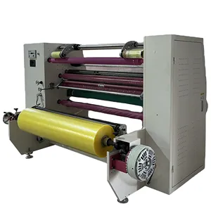 Máquina de corte y desenrollado conveniente de alta calidad, máquina de corte longitudinal de cinta adhesiva de sellado de impresión BOPP