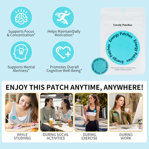 Custom Logo Energy <strong>Patch</strong> B12 <strong>Vitamin</strong> Boost Factory Natural Herbal Focus Sticker 8H Sustained Release For Adults - Product Image 6