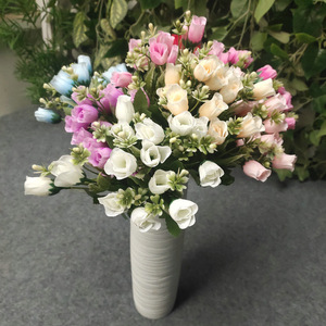 Bouquet de roses artificielles Yiyi Flowers, 30 cm-100 cm, décoration de mariage et de maison, arrangement floral en plastique - Product Image 4