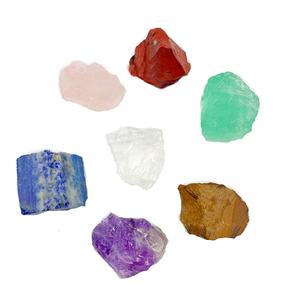 Piedra Difusora de Cristal Natural, Piedra de Aromaterapia Hecha a Mano con Formas Geométricas, Cristal de Fluorita Rosa, Blanco, Morado, Amarillo, Verde - Product Image 5