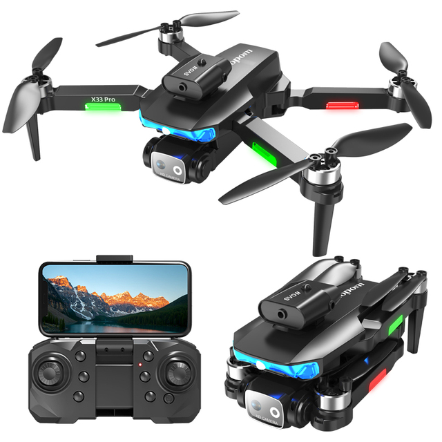 S173 Pro 360 Full Obstacle Avoidance With Esc Dual Camera 2.4G Wifi Fpv Optical Flow Hover Foldable Quadcopter Aeroplane Drone