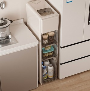Bathroom Drawer Crevice Cabinet Sundries Corner Organizers for Kitchen Plastic Rack Kitchen Shelf Stackable Storage Containers