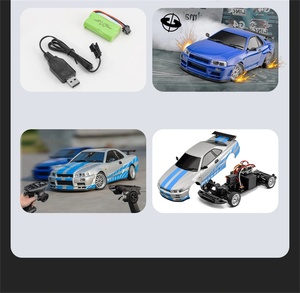 HOSHI LDRC 1899 RTR 1/18 2.4G RWD Coche <span class=keywords><strong>RC</strong></span> de Derrape GTR R34 con Giroscopio y Luces LED, Vehículo de Carreras de Carretera con Carrocería de Aleación Totalmente Proporcional - Product Image 4