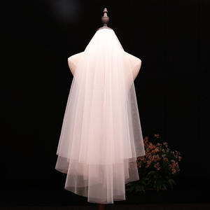 All'ingrosso Voile corto velo accessori da sposa a buon mercato Welon <span class=keywords><strong>Veu</strong></span> De Noiva velo da sposa Sluier Brautschleier da sposa BV010 - Product Image 4