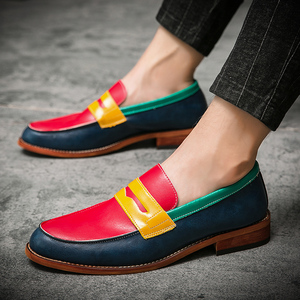 Chaussures habillées décontractées personnalisées pour hommes, chaussures mocassins colorées populaires, chaussures italiennes de soirée en boîte de nuit, chaussures <span class=keywords><strong>bateau</strong></span> attrayantes - Product Image 4