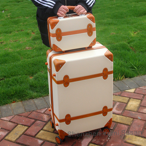 <span class=keywords><strong>Valise</strong></span> de haute qualité vintage antivol pour filles, en ABS bleu, coque rigide, <span class=keywords><strong>4</strong></span> <span class=keywords><strong>roues</strong></span> pivotantes, ensemble de bagages de voyage - Product Image 2