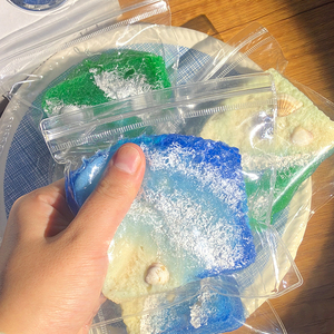 Jouet à presser réaliste en forme de coquille ondulée carrée, en plastique, derniers produits pour tous les âges - Product Image 1