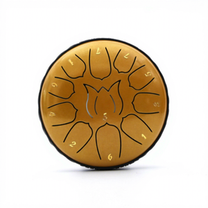 Tambor de Mano Etéreo de 6 Pulgadas y 8/11 Tonos, Diseño de Flor de Loto, Cuenco Cantante de Acero al Carbono, Desprende el Polvo/<span class=keywords><strong>los</strong></span> Preocupaciones - Product Image 3