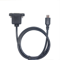 Cable USB Tipo B Macho a Tipo C Hembra de 5 Pines con Bloqueo de Tornillo, Conductor de Cobre Puro y Revestimiento de Nailon para una Conexión de Red Estable