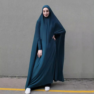 Vente en gros <span class=keywords><strong>de</strong></span> jilbabs turcs modestes <span class=keywords><strong>de</strong></span> haute qualité pour filles, abaya musulmane, robe longue, burqa, jilbab <span class=keywords><strong>de</strong></span> prière - Product Image 3