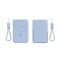 Chargeur sans fil magnétique, batterie externe, charge rapide, 10000 mAh, 22,5 W, écran LED, Li-polymère, ultra-fin, câble en plastique, montre mobile