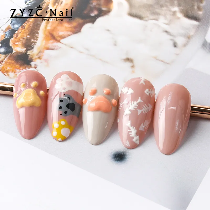 OEM/ODM Private Label Candy Gel Nail Art Painting Stereo Carve Sculpture Gel Free Sample Candy Uv Gel 12Color