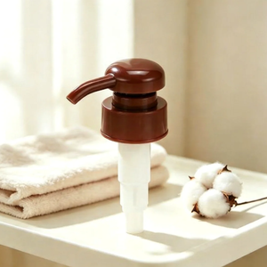 Factory Wholesale 33/410 4ml Plastic Lotion Pump Brown Twist Lock <b>Dispenser</b> for <b>Shampoo</b> Cosmetic Bottles - Product Image 5
