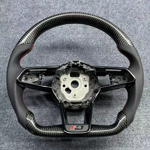 Direktverkauf ab Werk für Audi R8 TT <span class=keywords><strong>Mk2</strong></span> Mk3 B8 B9 RS TTS TTRs RS3 RS6 RS4 RS5 RS7 A3 D3 A4 A5 Leder-Autolenkrad - Product Image 3