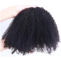 Vente en gros d'usine # Extensions de cheveux I-Tip Afro Kinky Curly 1B pour femmes noires, 100% cheveux humains