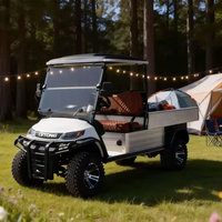 Carro Eléctrico con Chasis Elevado A827.H8G, Compartimento de Carga Convertible como Refugio Habitable en el Patio Trasero para Aves de Corral