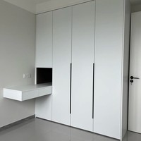 Armoire de chambre à coucher, table de chevet, bureau, meuble de rangement, design minimaliste, durable, moderne, classique, écologique, panneau plat, ample, hôtel, villa