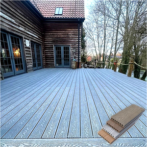 Tarima <span class=keywords><strong>de</strong></span> WPC con Revestimiento Coextruido en 3D <span class=keywords><strong>de</strong></span> Alta Calidad, Antideslizante, <span class=keywords><strong>para</strong></span> Exteriores, Cocina, Jardín, Baño, Sala <span class=keywords><strong>de</strong></span> Estar - Product Image 1