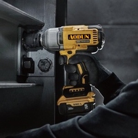 Bor tanpa kabel 20V MAX dan obeng ketok, peralatan listrik Kit Kombo dengan 2 baterai dan pengisi daya