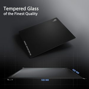 Tapis de souris de jeu en verre Rog Moonstone Ace L 500x400mm en verre trempé pour le gaming - Product Image 1