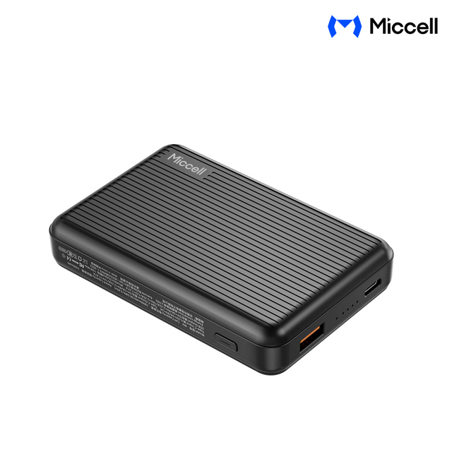 Miccell OEM Portable Phone Power Bank 5000/10000mAh Type c Magnetic Fast Charging Power Banks for Iphone,xiaomi,watch,headphone