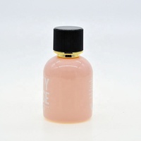 Flacon de parfum en verre rose de 50 ml, design élégant, col serti, vide, rechargeable, vaporisateur à fine brume, marque privée