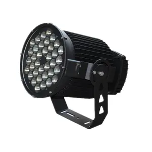 LED Par Datar Lampu Taman Led RGB DMX512 CRI>80 AC85-265V DC12V 24V Peralatan Panggung 12W 18W 6000K Lampu Proyeksi