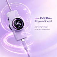 Perceuse à ongles électrique sans fil 16000 tr/min avec batterie rechargeable, lime à ongles en alliage d'aluminium pour salon de manucure professionnel