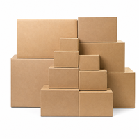 Boîtes de rangement en carton ondulé E Flute RSC personnalisées, écologiques, robustes, en kraft 5 plis, empilables, réutilisables, résistantes aux UV, faible MOQ