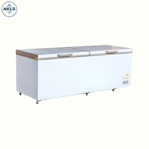 Congelador de arcón de puertas dobles de gran capacidad de 1000l, congelador profundo de puerta abierta superior de refrigeración directa, almacenamiento de alimentos congelados/CARNE/mariscos - Product Image 1