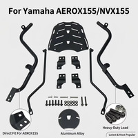 Nouveau Porte-Bagages Arrière Modifié pour Moto, Support de Coffre en Alliage d'Aluminium pour Yamaha AEROX155 NVX155 Noir