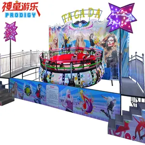 Fairground equipment amusement disco turntable rotary disco tagada rides for sale