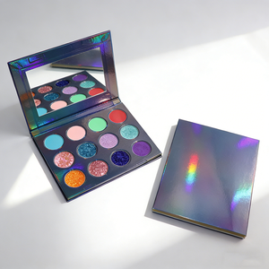 DIY พาเลทอายแชโดว์เลเซอร์ 12 สี โทนทิเบต ไม่มีแบรนด์ พาเลทอายแชโดว์สีสันสดใสและโทนเอิร์ธโทน - Product Image 1