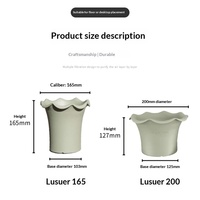 Décoration d'intérieur nordique, pots à plantes succulentes en plastique PP verni, couleur personnalisable, avec logo personnalisé, pots à fleurs, vente en gros pour le jardin