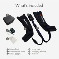 Bottes de récupération de refroidissement et de chauffage à 8 chambres pour les jambes et les pieds, système de thérapie par compression d'air professionnel, bottes de massage