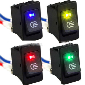 Commutateur combiné ASW-17D 12V 35A LED antibrouillard de voiture et interrupteur de phare en forme de bateau à plaque déformée - Product Image 4