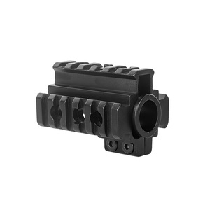 Abrazadera de Tubo Óptico de Aleación de Aluminio de 20 mm con Base para Luz de Punto Rojo, Adaptador de Observación para Caza en Campo, Negro Mate - Product Image 2