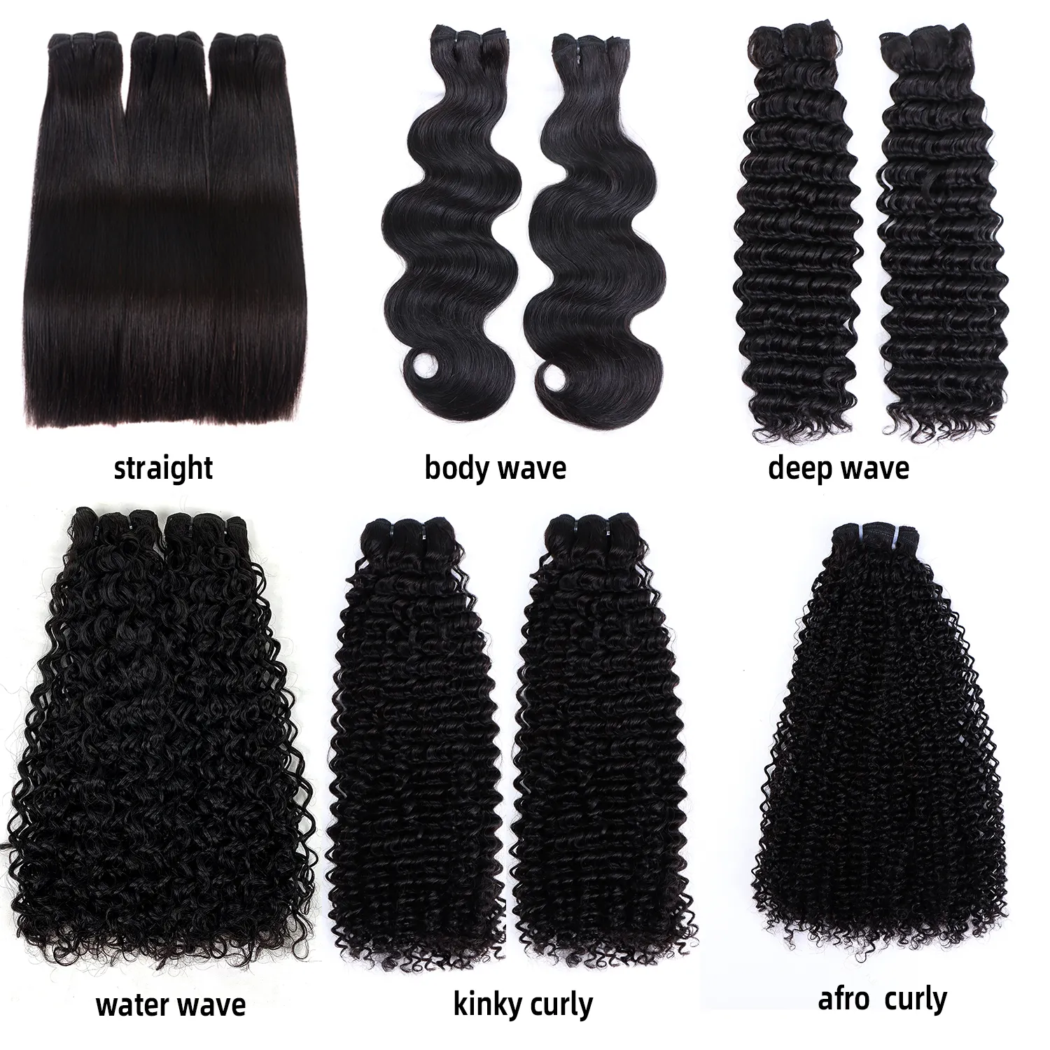 Bulk Sale 100% Brazilian Natural Virgin Remy Hair 12A Grade Double Drawn Bone Straight Human Hair Bundles Hair Extension