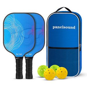 Ensemble de raquettes de pickleball Panelsound en fibre de verre, antidérapant, équipement d'entraînement avec sac de transport et balles - Product Image 1