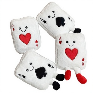 Llavero de Peluche con Forma de Muñeca de Póker, Accesorio Creativo para Bolsos, Regalo de Fiesta, Color Rojo Melocotón - Product Image 1