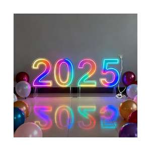 Controlador de Letreros de Neón RGB, Letrero de Letras Grandes con Números LED Gigantes que Cambian de Color Personalizados, Luz de Neón Personalizada para Decoración de Bodas y Fiestas - Product Image 1