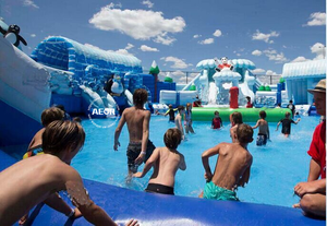 Instalaciones de Trampolín Flotante Acuático Personalizadas para Entretenimiento al Aire Libre, Tobogán Inflable Comercial para Parque Acuático - Product Image 6