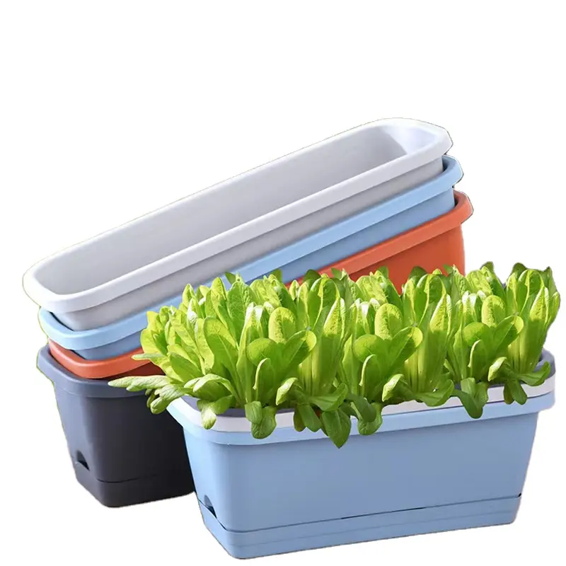 Hot Selling Succulent Strawberry Potted Rectangular Plastic Flower Pot