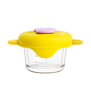 Top Manufacturer's Children's Glass Lunch <b>Box</b> Food Bowl-120ml Capacity Heatable <b>Drop</b>-Resistant Food Grade Safe for Baby's Meals - Product Image 1