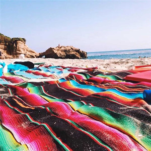 Stile messicano Coperta Del Partito Runner Tessuto Stuoia Della Spiaggia Handmade Del Tessuto di Panno di Tabella - Product Image 4