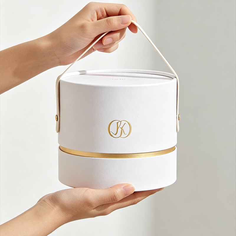 Custom Logo Printing Rigid Cardboard Round Packaging Large Size Diameter With Handle Strong Quality Gift Craft Paper Tubes