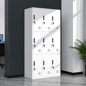 Phòng Tập Thể Dục Tủ Quần Áo Trường Học Văn Phòng Tủ Tủ 9 Cửa Thép <span class=keywords><strong>Locker</strong></span> Kim Loại Nhân Viên Tủ Quần Áo Sắt Lưu Trữ Công Nhân Tủ - Product Image 3